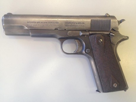 Vendo esta pieza de colección. Se trata de una Colt 1911 original de la Primera Guerra Mundial, fabricada 00