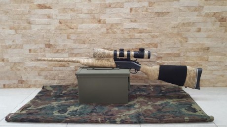 Voy a reestructurar mi armero y vendo rifle monotiro NEF 308w New England Firearms Handy Rifle en madera 11