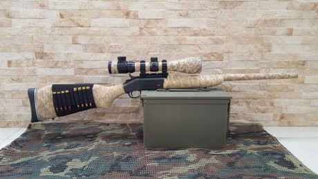 Voy a reestructurar mi armero y vendo rifle monotiro NEF 308w New England Firearms Handy Rifle en madera 10