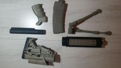 Hola.
RESERVADO y VENDIDO TODO, se puede Cerrar.
Vendo los accesorios que tenía montado mi Sabre XR15, 01