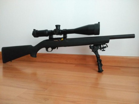 Ruger 10/22 Tactical. Cal 22. 50 aniversario. Culata de goma Hogue. Gatillo fastfire (tambien entrego 01