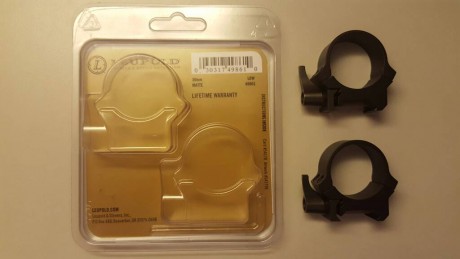 Cambio  Anillas Leupold QRW 30mm Low Quick Detach desmontables nuevas sin usar. 
Son anillas desmontables 00