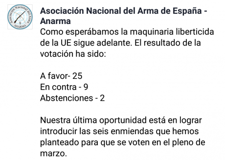No sé si estais al tanto de esta noticia:

https://ukshootingnews.wordpress.com/2015/11/17/the-eu-will-publish-a-total-semi-auto-rifle-ban-proposal-tomorrow/

Pero 120