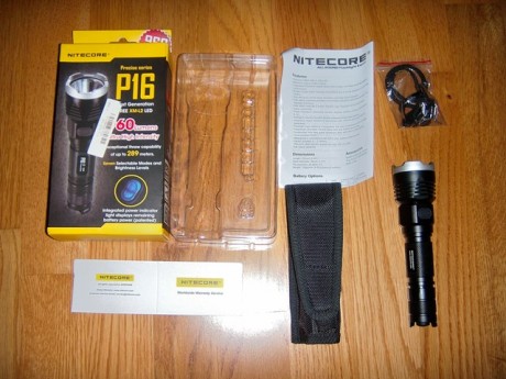 Linterna Táctica Nitecore P16,  NUEVA .
Características:

- LED CREE XM-L2 (T6) premium.
- Potencia de 01