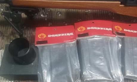 se vende M14 de cyma, preparado para DMR. da 440 fps con bolas de 0. 20. Se incluyen 5 cargadores MID-CAP 01