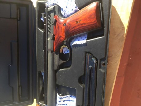 Hola,vendo esta pistola por no usarla,está en perfectas condiciones tiene dos cargadores.
Envios,si los 02