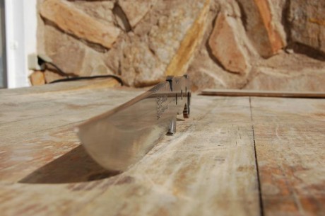 Cuchillo Andújar en acero 440. Diseño de un militar, no recuerdo cuál. Es tamaño Ka-Bar (17cm de hoja). 11