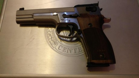 Vendo esta 5906 PPc de 5" 
La pistola esta en perfecto estado 
Lleva cachas nill de madera (tambien 02