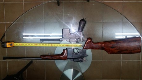 Vendo este conjunto en 7,63 x 25 máuser guiados en F y en D. Ambas en perfecto estado de tiro. Es una 02