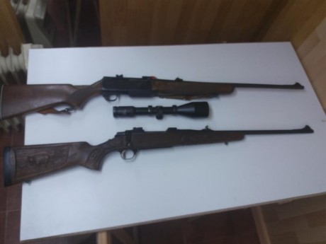 Vendo por 2000€ un rifle cerrojo browning 3006 con la culata grabada modelo a-bolt con bases appel correa 01