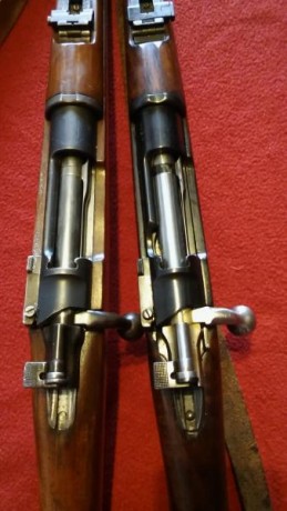 Hola. Vendo dos tercerolas Máuser, modelo 1893 y 1895,(aeroestación), ambas fabricadas en Alemania. Calibre 01