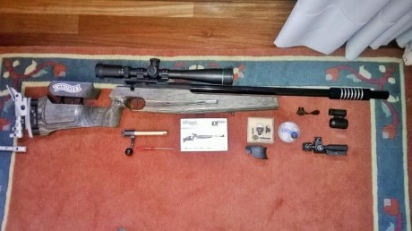 Hola a todos , vendo mi carabina Walther KKM 200 S calibre 22 , esta impecable la vendo con todos los 02