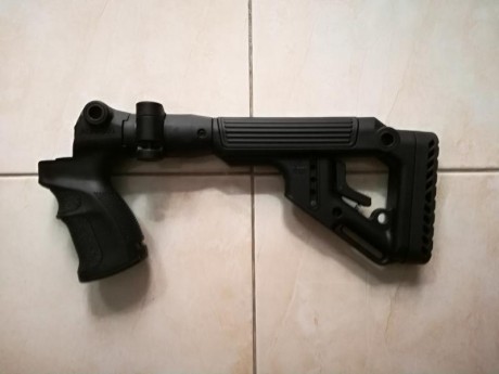 Vendo culata nueva FAB DEFENSE para mossberg 500 o maverick 88, encare de culata regulable en altura, 02