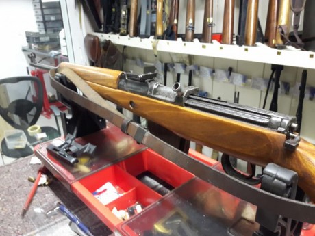 Vendo mi K43 fabricado por Berlín Luebecker código QVE en 1945. Todo original. Solo se rectifico la recamara 02