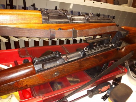 Vendo mi K43 fabricado por Berlín Luebecker código QVE en 1945. Todo original. Solo se rectifico la recamara 30