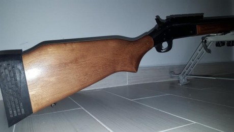 Voy a reestructurar mi armero y vendo rifle monotiro NEF 308w New England Firearms Handy Rifle en madera 151