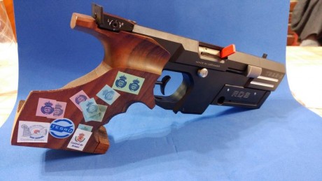 Por abandono del tiro, vendo mi pistola Tesro TS22-2, calibre .22, en perfecto estado, con contrapeso 00
