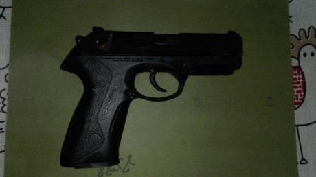 VENDO BERETTA PX4 STORN, CON MUY POCOS DISPAROS, DOS CARGADORES, ESTA UN POCO ROZADA PERO FUNCIONA PERFECTAMENTE. 02
