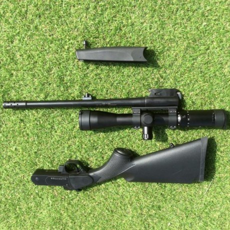 Vendo por no usar.
Cañón corto 38cm
Apenas he tirado una caja de balas y he sido el primer comprador.
Incluye 21