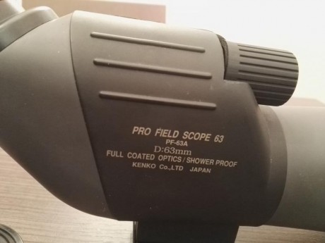 Vendo telescopio terrestre marca Kenko Profield 63.  Es de 20-50x63. Se ha utilizado 3 veces tras los 01