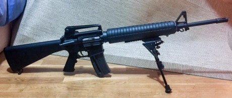 Carabina Colt-Walther AR15 calibre 22lr. Guiada con licencia E. 
El arma se encuentra en Madrid, donde 161