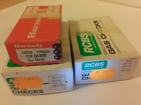 Hola a Todos, vendo 2 turquesas para rifle 7mm y gas checks 7mm/8mm y cal.44
Turquesa RCBS 28-168 FN doble 10