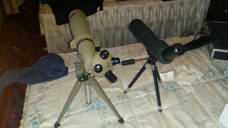 Vendo telescopio de tiro  de 20,30,40,y 60 X 60 con trípode regulable y ajustable  en cualquier posición 00