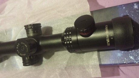 Vendo visor Vector Optic Mod sentinel 4-16x50E reticula IR R V mild dot, lo vendo xq tengo 2 y para cazar 02