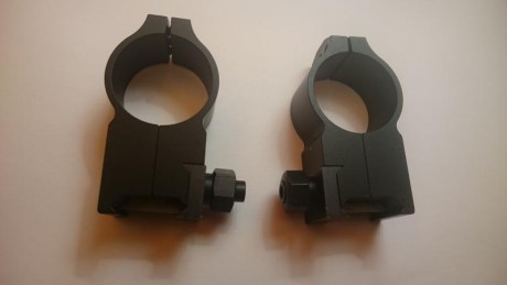 Vendo estas anillas Warne Tácticas extraaltas, 30 mm, para bases Weaver o Picatinny, 105 euros puestas 01