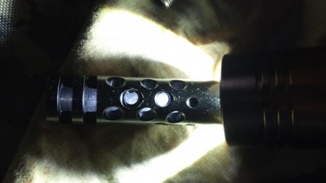 Se vende freno de boca fabricado por armero, el pavón esta bien pero no como nuevo. 

Consta de dos partes:
-sección 00