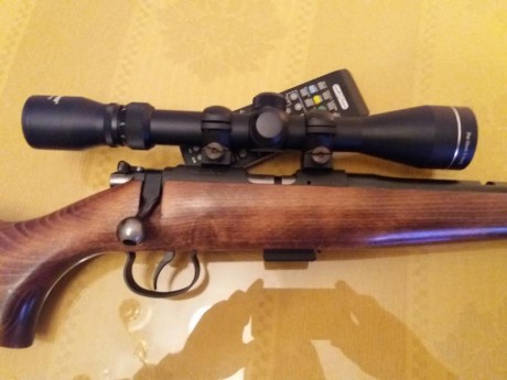Vendo carabina CZ 513 Farmer, cal 22lr, provista de visor 3-9x40, puesta a tiro. El estado es excelente, 12