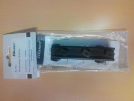 Vendo:

 -Montura Blaser carril Zeiss ZM 300€
 -Montura Blaser anillas 300€
 -Cabezal Blaser para grupo 01