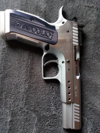 VENDIDA.

Buenas tardes, compañeros.

Pongo a la venta mi Tanfoglio Limited de calibre 9mm. Pistola de 01