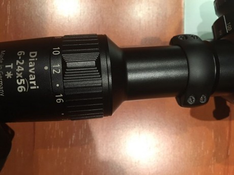 Vendo este gran Visor Zeiss Victory Diavari de 6 a 24 X 56 T* con torreta balística ASV, sin ningún rasguño 12