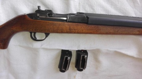 Vendo ruger deerfield cal 44 magnun y dos cargadores y anillas propias de ruger y elevador variable de 01
