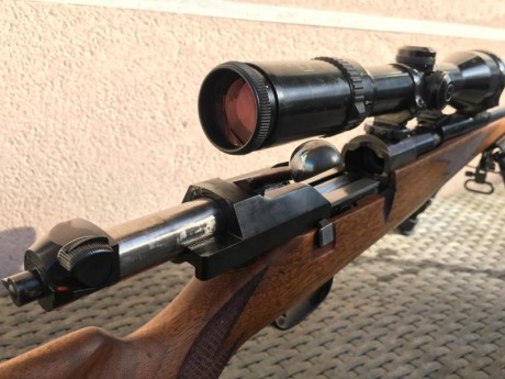 Vendo mi estupendo rifle mauser 66sm 300 wm cañón equipado con magnaport.
Monogatillo con pelo francés.
Monturas 31