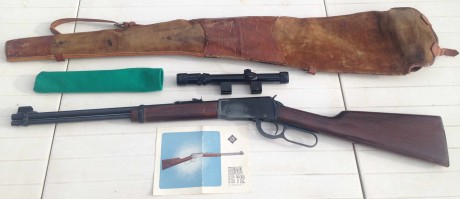 Carabina de palanca alemana ERMA, calibre 22.

Se incluye posibilidad de venderla con su mira telescópica 02