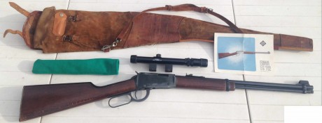 Carabina de palanca alemana ERMA, calibre 22.

Se incluye posibilidad de venderla con su mira telescópica 01