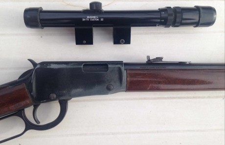 Carabina de palanca alemana ERMA, calibre 22.

Se incluye posibilidad de venderla con su mira telescópica 00