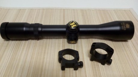 Hola.
En venta,visor Hakko Superb 1,5-6X42.Tubo de 30 mm y reticula tipo 4A.Regulacion de dioptrias en 01