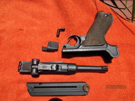 Liquido una de mis Luger, necesito espacio. Es una 1920, del  7.65 parabellum, fabricada en 1925, con 12