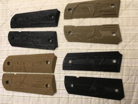 Cachas para 1911 se pueden hacer con diferentes colores y logos 
  Aclaro de momento tememos unos cuantos 00