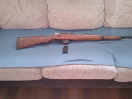 Se vende carabina Destroyer de 9mm parabellum, esta en perfecto estado, correa de transporte original 112