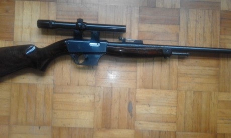 :helicopter: Carabina Unique X51Bis, calibre 22 Lr, buen estado general, estriado perfecto, con cañon 10