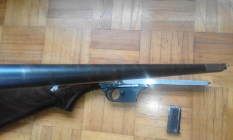 :helicopter: Carabina Unique X51Bis, calibre 22 Lr, buen estado general, estriado perfecto, con cañon 71