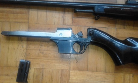 :helicopter: Carabina Unique X51Bis, calibre 22 Lr, buen estado general, estriado perfecto, con cañon 81