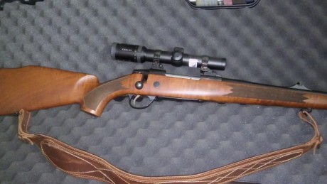 Vendo Shako hunter cal. 375 
con correa portafusa  y conector correa rápido
visor kales helia 1.1-4X24
monturas 01