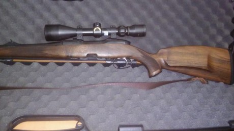 vendo malincher 30-06 
correa portafusa 
visor kahles 1.5-6X42
sistema de montaje rápido del visor para 02