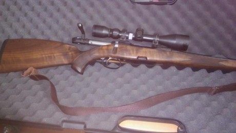 vendo malincher 30-06 
correa portafusa 
visor kahles 1.5-6X42
sistema de montaje rápido del visor para 01