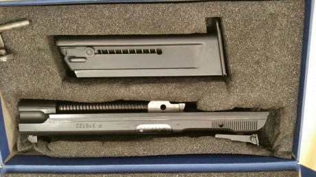 VENDIDA pistola Sig ,modelo p-210 5" ,calibre 9 Pb , con miras regulables originales ,cachas NILL 01